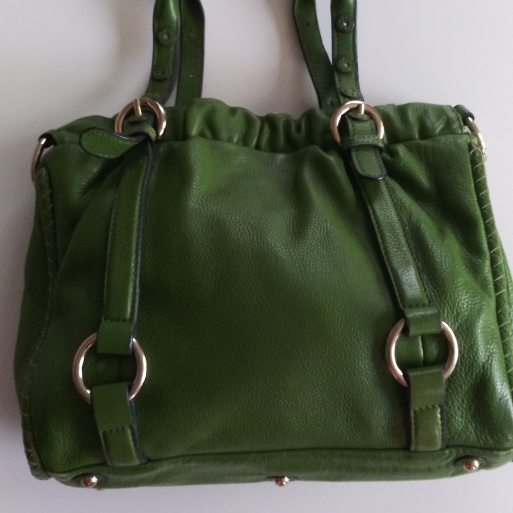 Sandra Roberts Green Leather Purse